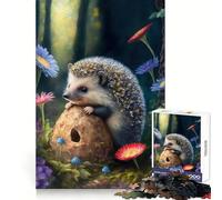 Little Hedgehog Jigsaw 1000 Pieces for Teenagers Home Fun Skill Play Family Activity Table Accent (50x75cm)