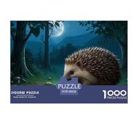 Little Hedgehog1000Pieces JigsawPuzzleanimal KidsforAdult Challenging Brainteasing Age12+byth EducationalGame Fun, Challenging 38x26cm/1000pcs