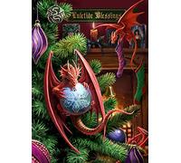 Little Helpers - Anne Stokes Dragon Yule / Christmas Greetings Card