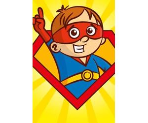 Little Hero’s Big Ideas: 80 Lined Pages for School and Home: Cute Superhero Boy Notebook, A5 Size (6 x 9 inches), Creative Writing Journal for Kids, Fun Cartoon Cover for Champions