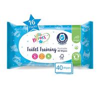 Little Heroes Baby Wipes, Toilet Training Wet Wipes for Sensitive Skin, Fragfrance Free (16 packs x 40 wipes totaling 640 wipes)
