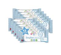 Little Heroes Sensitive Baby Wipes Fragrance Free Water Wipes - 792 Count - 12 x 66 Pack