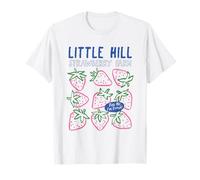 Little Hill Strawberry Farm Cute Hand-Drawn Fruit Graphic T-Shirt