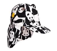 Little Hotdog Watson Children’s Baseball with Roll Up Neck Flap Sunhat: Cub in Panda Pop. Award Winning Cotton Print Sunhat with UV Protection