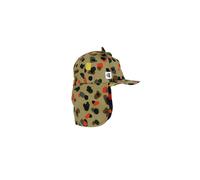 Little Hotdog Watson Leopard Neutral Cub Hat with Neck Flap in Khaki | Size: 6-12 m Little Hotdog Watson Khaki 6-12 m