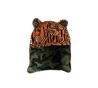 Little Hotdog Watson Tiger King Cub Hat with Neck Flap in Orange | Size: 0-6 m Little Hotdog Watson Orange 0-6 m
