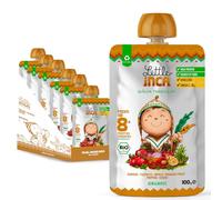 Little Inca Organic Baby Food Pouches Quinoa Tabbouleh (6x100g) | Middle Eastern-Inspired Dairy-Free Baby Food Pouches | 8 Months+ | Recyclable Veg & Fruit Pouches | Supports Gut/Cognitive Health