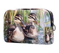 Little Indian Runner Ducks Cosmetic Bag for Women, Travel Toiletries Bags Large Makeup Handy Pouch Organiser Bag with Zipper