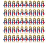 Little Jesus Figures - 50PCS Mini Jesus Figurines in Bulk for Easter Egg Stuffers, Baby Jesus Figure Mini Miniature Figurines Easter Jesus to Hide and Seek Religious Party Favours Gift (Red)