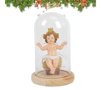 Little Jesus Figures,Luminous Resin Saint Baby Jesus Figurine with Light | Table Piece Collectible Figurines Glowing for Home Office Decoration Holiday Christmas Christian Church