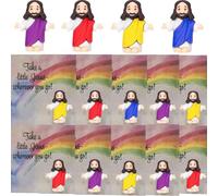 Little Jesus Pocket Cards,Pocket Mini Jesus Figurines, A Little Jesus in Your Pocket,Baby Jesus Figure Mini Jesus Figures to Hide and Seek Sunday School Religious Party Favors Gift (10pcs random)