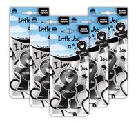 Little Joe Paper Car Air Freshener, 30-Day Long-Lasting Fragrance, Hanging Scented Novelty Freshener for Car Interior Home Boat Caravan - 5 Pack of Black Velvet (Black)