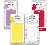 Little Joe Polymer Car Air Freshener, 45-Day Long-Lasting Fragrance, Hanging Scented Card for Car Interior Home & Office - 4 Pack Mix (Cherry, New Car, Vanilla, Lavender)