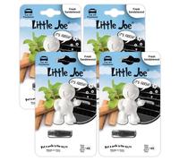 Little Joe Thumbs Up Car Air Freshener, 45-Day Long-Lasting Fragrance, Extra Strong Scented Vent Clip for Car Interior Home & Office - 4 Pack Sandalwood (White)