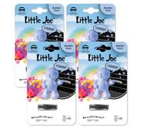 Little Joe Thumbs Up Car Air Freshener, 45-Day Long-Lasting Fragrance, Extra Strong Scented Vent Clip for Car Interior Home & Office - 4 Pack Bubblegum (Blue)