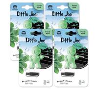 Little Joe Thumbs Up Car Air Freshener, 45-Day Long-Lasting Fragrance, Extra Strong Scented Vent Clip for Car Interior Home & Office - 4 Pack Mint (Green)
