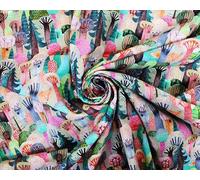 Little Johnny Digital Cotton Fabric- Metre - 100% Cotton- Soft, Durable Material for Sewing, Crafts, Quilting and Upholstery (Multi Autumn Trees, 1 Meter)