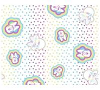 Little Johnny - Disney Minnie Mouse Mickey Mouse Cotton Fabric 150cm (100% Cotton - Ideal for Children's Crafts, Quilting, Sewing, Upholstery, Patchwork) (Rainbow Spots) (Sold by The Metre Pre-Cut)