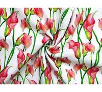 Little Johnny Linen Viscose Blend Fabric Pink - Mediumweight & Suitable for Dressmaking - Approx Width: 134cm / 53" - Sold per metre