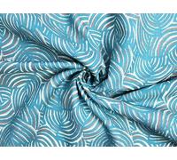 Little Johnny Linen Viscose Blend Fabric Turquoise - Mediumweight & Suitable for Dressmaking - Approx Width: 134cm / 53" - Sold per metre