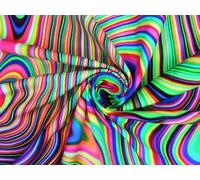 Little Johnny Multicoloured Cotton Jersey Stretch Knit Dressmaking Fabric, 145cm / 58" Wide - per metre