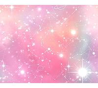 Little johnny Pink galaxy space digital cotton (Fat quarter)