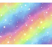 Little johnny Rainbow galaxy space fabric 100% cotton Meter