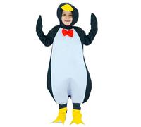 Little Kid Halloween Outfit Big Bow Outfits Kids Novelties Cuddlee Penguin Costume Child 3PCS Cosplay Cute Small Penguin Baby Boy Dresses (Multicolour, 4-6 Years)