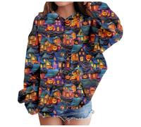 Little Kid Halloween Outfit Boys 12-14 Clothes Children Fashion Casual Printed Pocket Long Sleeve Hoodie Sports Hoodie Animal Toddler Girl (Yellow, 5-6 Years)