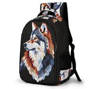 TPISLI Little Kids Backpack, Toddler School Bag Children Primary Schoolbag Wolf Wolves Book Bag Waterproof Animal Rucksack Casual Daypack for Girls Boys Aged 2 3 4 5 6 Years