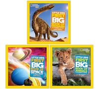 Little Kids First Big Book Collection 3 Books Set By Catherine D. Hughes (Dinosaurs, Space & Animals)