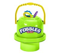 Little Kids Fubbles No-Spill Big Bubble Bucket in Green for Multi-Child Play Made in the USA