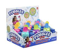 Little Kids Fubbles No-Spill Bubble Tumbler Minis Party Favor 12 pack, Includes 2oz bubble solution and a wand per bottle (assorted colors) , Brown
