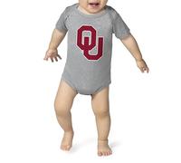 Little King NCAA Short Sleeve Tech Bodysuit Large Logo 100% Polyester Toddler Sizes 0-3 Months, 6 Months, 12 Months, 18 Months, Team Color, 6 Months