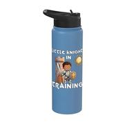 Little Knight in Training Medieval Knight Warrior Boy Kid Stainless Steel Insulated Water Bottle
