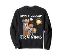 Little Knight In Training Medieval Knight Warrior Boy Kid Sweatshirt
