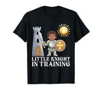 Little Knight in Training Warrior Boy Medieval Knight Kid T-Shirt