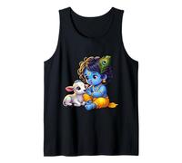 Little Krishna Gopal with Calf Adorable Hindu Spiritual Art Tank Top