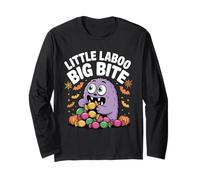 Little Laboo Big Bite Cute Halloween Monster Candy Design Long Sleeve T-Shirt