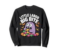 Little Laboo Big Bite Cute Halloween Monster Candy Design Sweatshirt