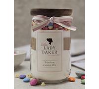 Little Lady Baker Rainbow Cookie Mix for Kids, Baking Activity Kit with Colourful Sprinkles in Reusable Glass Jar