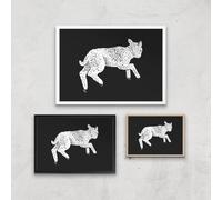 Little Lamb Giclee Art Print - A3 - Wooden Frame