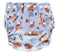 Little Lamb SowInLove OneSize Pocket Nappy, Washable and Reusable Cloth Nappies for Newborn Baby to Toddler, Girl or Boy, Comfortable for Babies, Comes with Double Thickness Bamboo Boosters