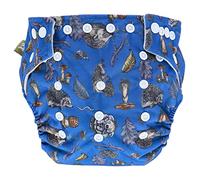Little Lamb TruffleShuffle OneSize Pocket Nappy, Washable and Reusable Cloth Nappies for Newborn Baby to Toddler, Girl or Boy, Comfortable for Babies, Comes with Double Thickness Bamboo Boosters