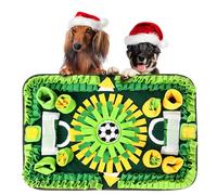 Little Lawrence Snuffle 19"x28"Feeding Mat, Mental Stimulation, Dog Puzzles for Smart Dog, Interactive Dog Toys, Dog Toys to Keep Them Busy, Stimulating Feeding Mat for Dogs (Soccer)