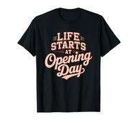 Little League Dad Whose Life Genuinely Starts Opening Day T-Shirt
