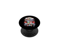 Little Learners Big Dreams Kindergarten Teacher ABC Design PopSockets Adhesive PopGrip