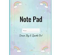 Little Learners Rainbow Exam Pad: Cute School Notes & Study Practice Notebook - Pastel Writing Pad for Tests, Homework and Daily Learning