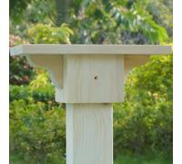 Little Library Mount, Outdoor Library Book Box Bracket Holder (Pre-Installed) Fits 4x4 Posts, Stable & Easy to Install Outdoor Post Stand