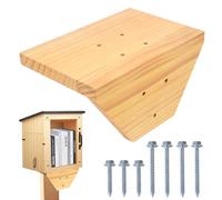 Little Library Mount - Outdoor Library Box Bracket, Mounts to Any Wood Post with Screws, No Finishing or Painting Required, for Library Box, Mailbox, Birdhouse, Squirrel Feeder, Bee & Butterfly House